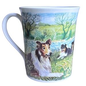 Rare Vintage Dog Heroes Collie Hudson Middleton Fine Bone China Mug
